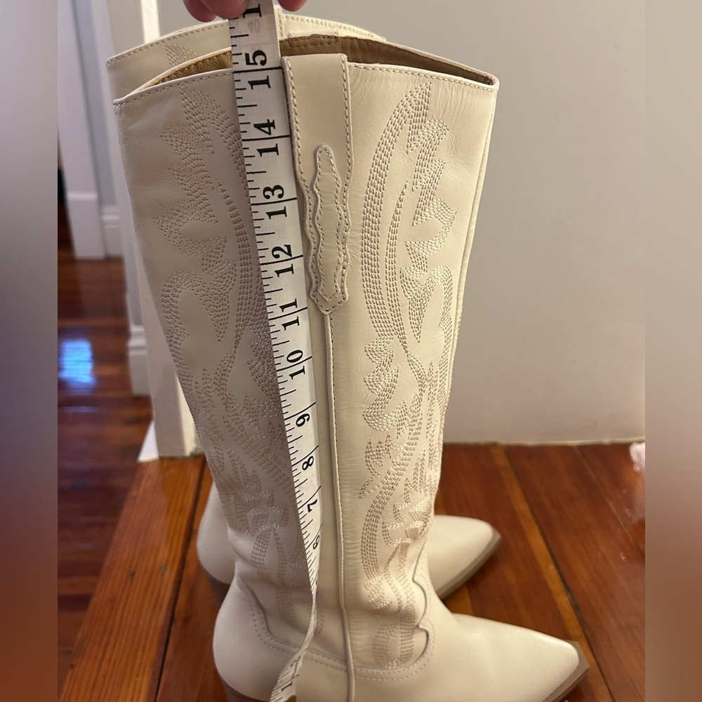 Crown Vintage Sila Western Tall Boot Ivory Women’s 8 - Picture 4 of 8